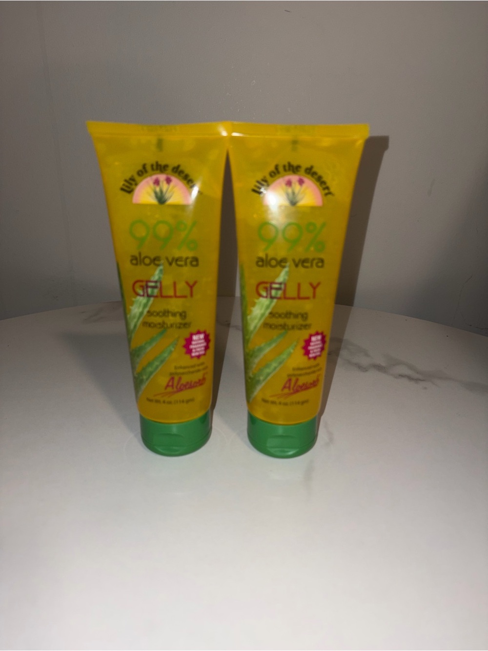 99% Aloe Vera Gelly Soothing Moisturizer - Yellow 2pk